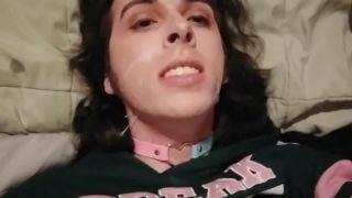 Trans girl- Self facial