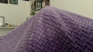 ASMR blowjob under blanket