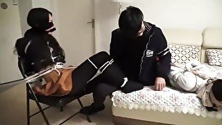 2 Chinese Girls Tied And Gagged