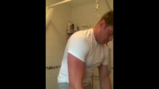 Big British Beef in shower