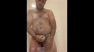 Playing in shower