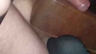 Boyfriend Fucked Bareback on Sofa until Prostate Cumshot