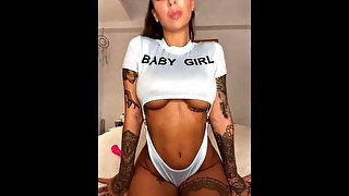 Susy Gala streaming sexy like a and doing streaptease on onlyfans