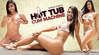 Isabella Angela In Hot Tub Cum Machine