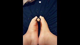 Foot job tease