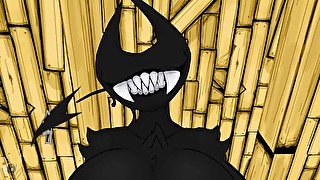 bendy the demon's gift  by @FnafNightbot