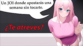 JOI hentai con un juego para masturbarse. ¿Apuestas?