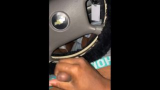 LightSkin car jerk off session 