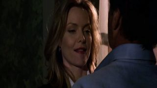 Michelle Pfeiffer nude but covered in hot love scene with a