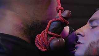 Interracial gay torture session between two cock loving dudes