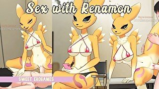 Renamon Horny furry hard sex digimon [Full Gallery hentai game] KISS MY CAMERA