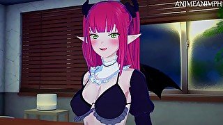 Fucking Marin Kitagawa in her Succubus Rizu Kyun Costume Until Creampie - Sexy Cosplay Doll Hentai