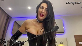 Mistress Humiliates Slave. POV