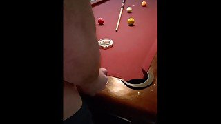 8 ball, corner pocket !! Trick cumshot..