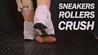 Shoejob with Roller Sneakers CBT - TamyStarly - Bootjob, Trampling, Ballbusting