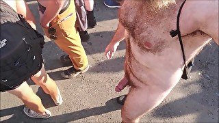 Walking around NAKED at FOLSOM STREET FAIR !!!