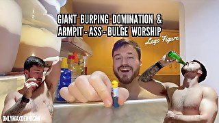 GIANT BURPING DOMINATION & ARMPIT- ASS - BULGE WORSHIP Lego Fiqure