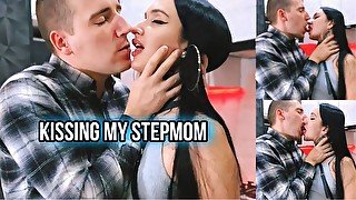 Hot kitchen kisses with lecherous stepmother