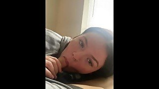 Sexy girl sucks dick