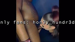 Ts hon3y hundr3d giving deep throat to bbc