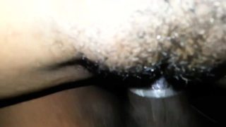 Fucking Her Wet Ebony Pussy Close Up