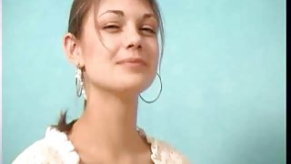 Skinny Russian teen Liza masturbates nicely