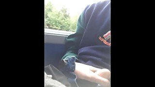 Wanking on bus in public