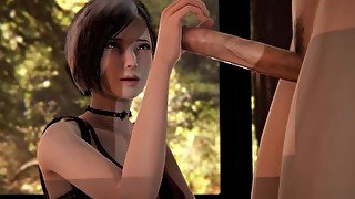 Resident Evil - Ada Wong blowjob and sex - 3D Porn