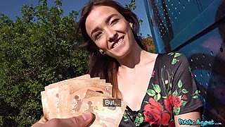 Amateur accepts cash for a round of naughty sex