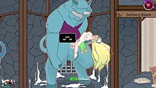 Monster black market - A busty shy blonde fucked by giant minotaur