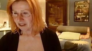 Sexy redhead granny