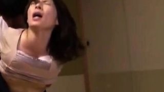 Breasty Japanese bitch trimmed wet crack hardcore screwed