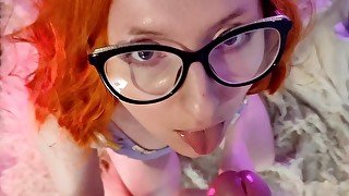 Redhead Step Sis Sucks My Cock And Gets A Facial