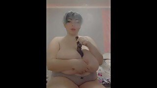 Hitting my bong between my 🍒 [MANYVIDS PREVIEW] link in bio 