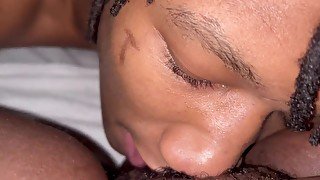 Skinny Bbc Uses Dildo And Mouth As m He Devours Bbw Pussy (flicking tongue on clit)