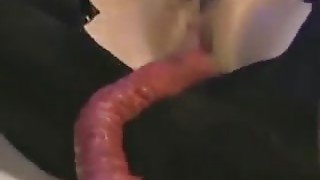 Alien Tentacles Cum On Her Pussy!