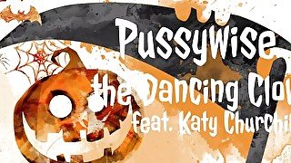 Pussywise the Cumming Clown - Katy Churchill Pennywise parody hairy bbw hitachi vibrator Halloween