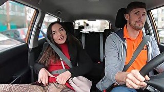 Real public fuck with driving instructor and horny bae