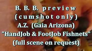 B.B.B. preview: AZ (Gaia Arizona) "Footjobb Handjob Blast" (cumshot only)