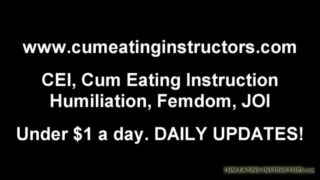 You can cum but only if you promise to eat it cei