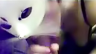 Masked girlfriend is a cocksucker