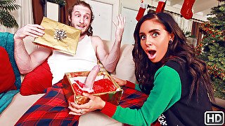 Naomi Woods Starri Knight Brick Danger in Christmas Surprise - MomsBangTeens