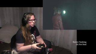 BBW Gamer Girl Drinks and Eats While Playing Resident Evil 2 Part 4