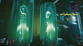 Cyberpunk 2077 Nude - Bigging's  Full Nude Game Play