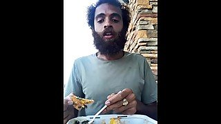 Rock Mercury Eating Native Foods Nachos on TikTok Live