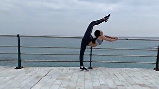 Contortion Stretching Outdoor - Watch4Fetish