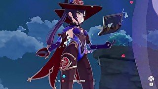 Mona - Genshin Impact ryona + ragdoll ラグドール - English/ Japanese リョナ/ Korean 료나/ Chinese 良娜