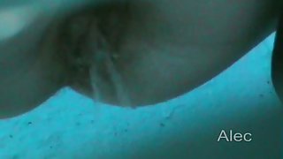 Spy cam video of a hairy Asian pussy pissing like a fire hose