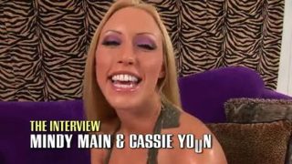 Pornstar porn video featuring Mindy Main and Cassie Young