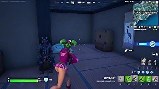 Fortnite gameplay (Zoey pantless)